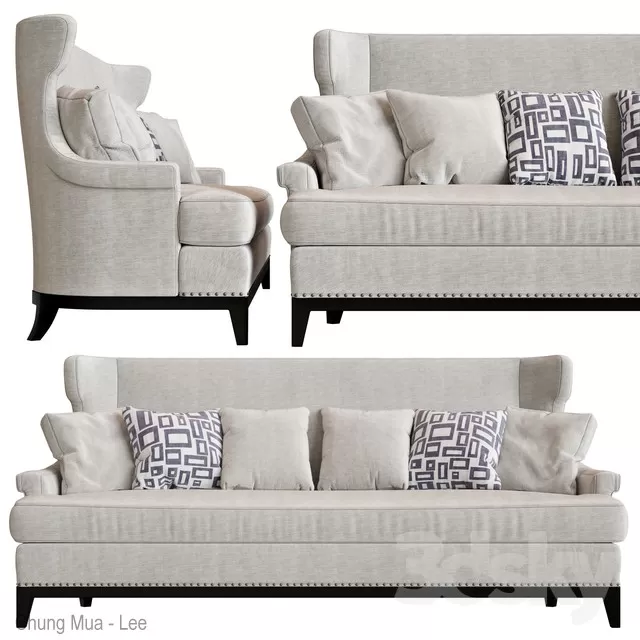 DECOR HELPER – LIVINGROOM – SOFA – LONG 3D MODELS – 475