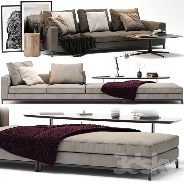 DECOR HELPER – LIVINGROOM – SOFA – LONG 3D MODELS – 52