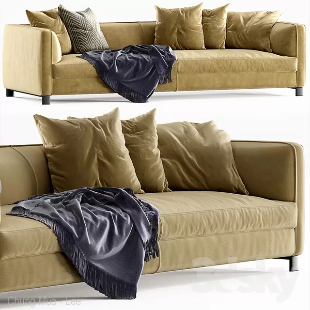 DECOR HELPER – LIVINGROOM – SOFA – LONG 3D MODELS – 59