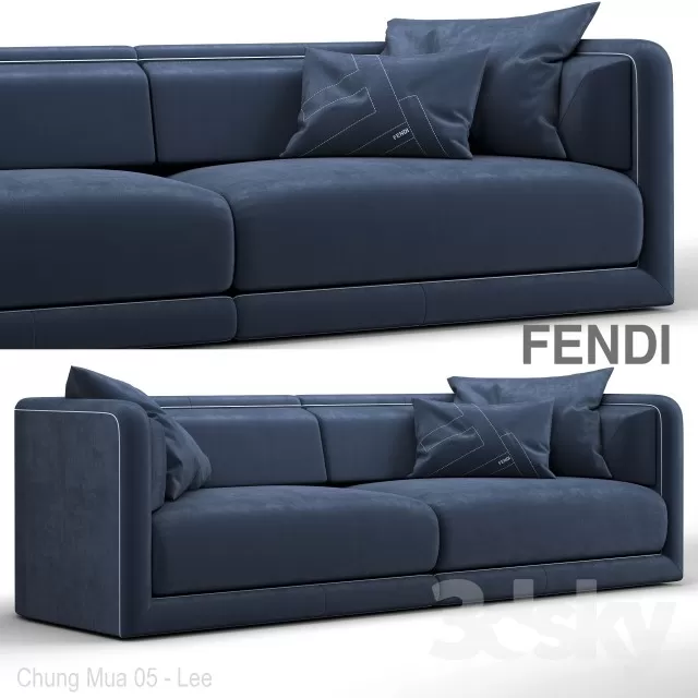 DECOR HELPER – LIVINGROOM – SOFA – LONG 3D MODELS – 7