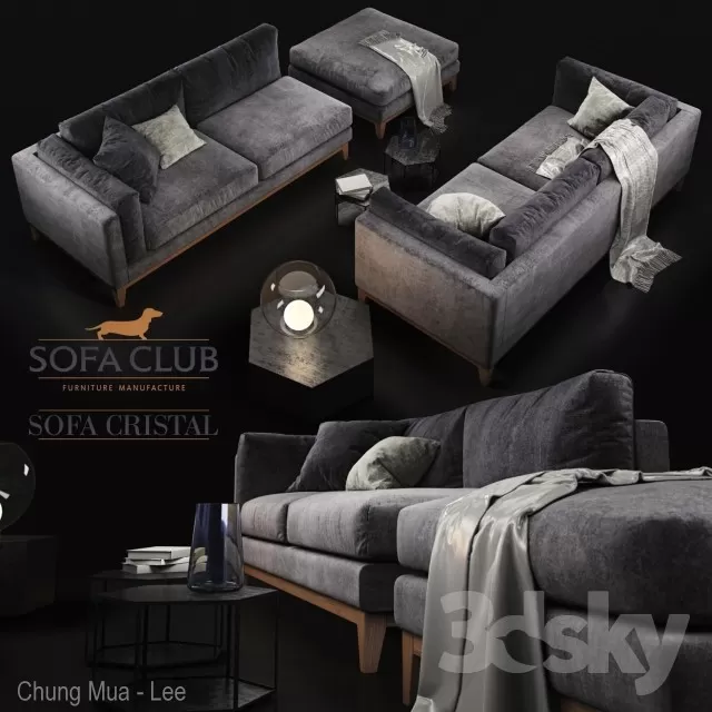 DECOR HELPER – LIVINGROOM – SOFA – LONG 3D MODELS – 8