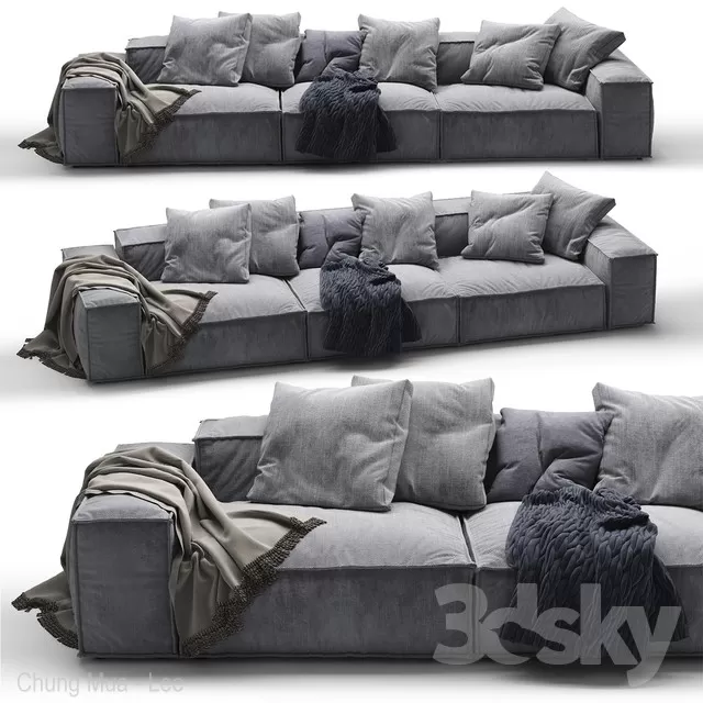DECOR HELPER – LIVINGROOM – SOFA – LONG 3D MODELS – 75