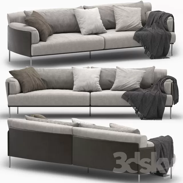 DECOR HELPER – LIVINGROOM – SOFA – LONG 3D MODELS – 81