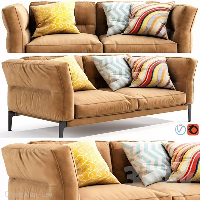 DECOR HELPER – LIVINGROOM – SOFA – LONG 3D MODELS – 95