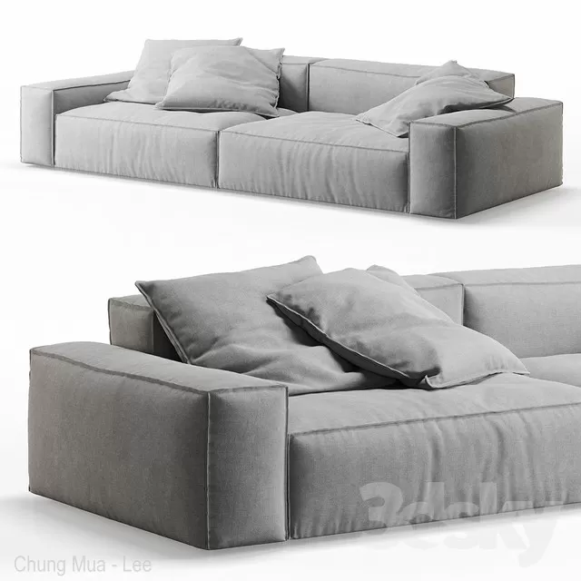 DECOR HELPER – LIVINGROOM – SOFA – LONG 3D MODELS – 97