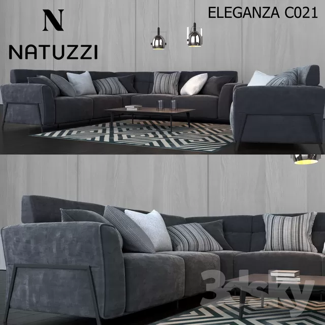 DECOR HELPER – LIVINGROOM – SOFA – SECTIONAL 3D MODELS – 24