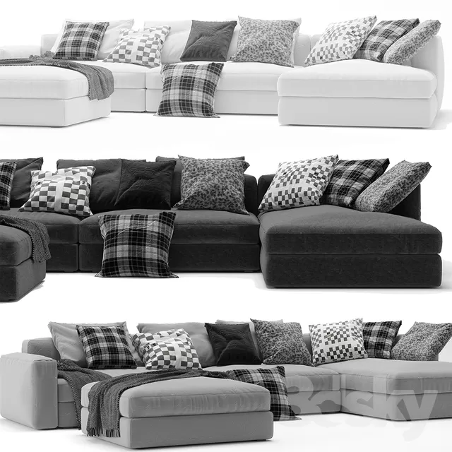 DECOR HELPER – LIVINGROOM – SOFA – SECTIONAL 3D MODELS – 33