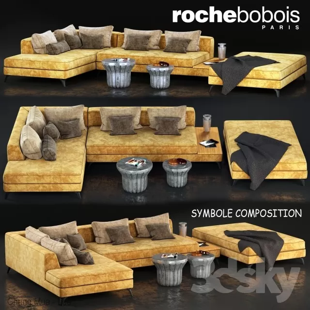 DECOR HELPER – LIVINGROOM – SOFA – SECTIONAL 3D MODELS – 51