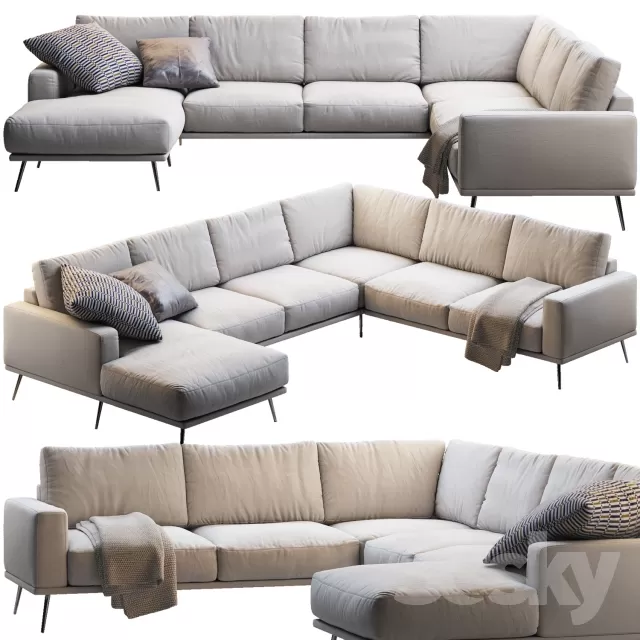 DECOR HELPER – LIVINGROOM – SOFA – SECTIONAL 3D MODELS – 7