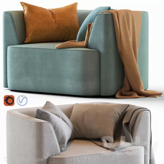 DECOR HELPER – LIVINGROOM – SOFA – SINGLE 3D MODELS – 36