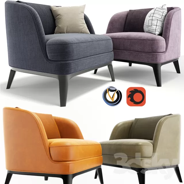 DECOR HELPER – LIVINGROOM – SOFA – SINGLE 3D MODELS – 55