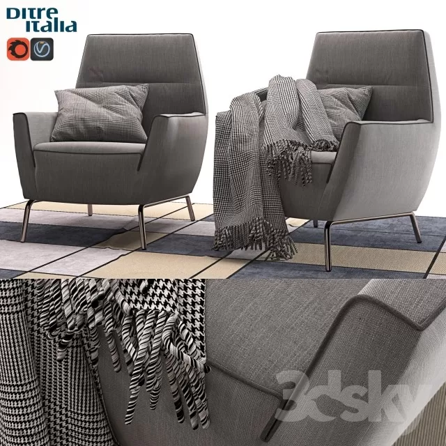 DECOR HELPER – LIVINGROOM – SOFA – SINGLE 3D MODELS – 73