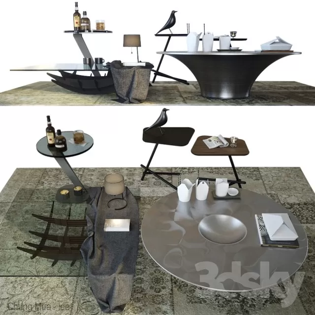 DECOR HELPER – LIVINGROOM – TEA TABLE 3D MODELS – 126
