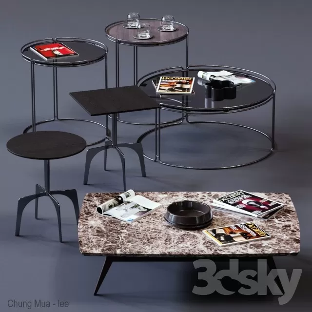 DECOR HELPER – LIVINGROOM – TEA TABLE 3D MODELS – 136