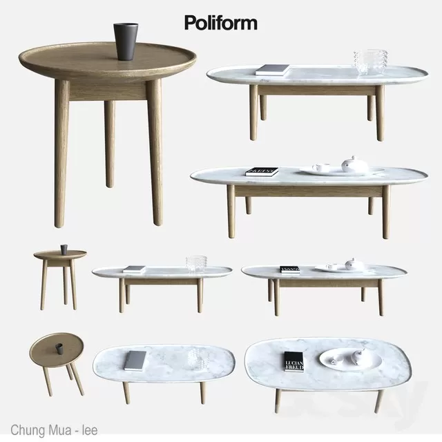 DECOR HELPER – LIVINGROOM – TEA TABLE 3D MODELS – 168