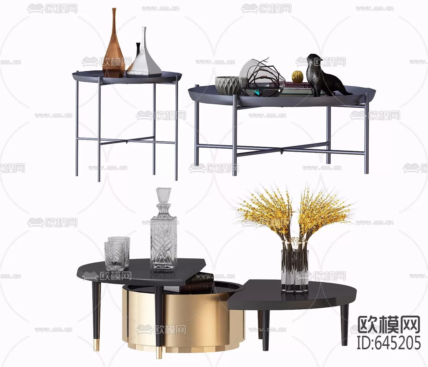 DECOR HELPER – LIVINGROOM – TEA TABLE 3D MODELS – 44