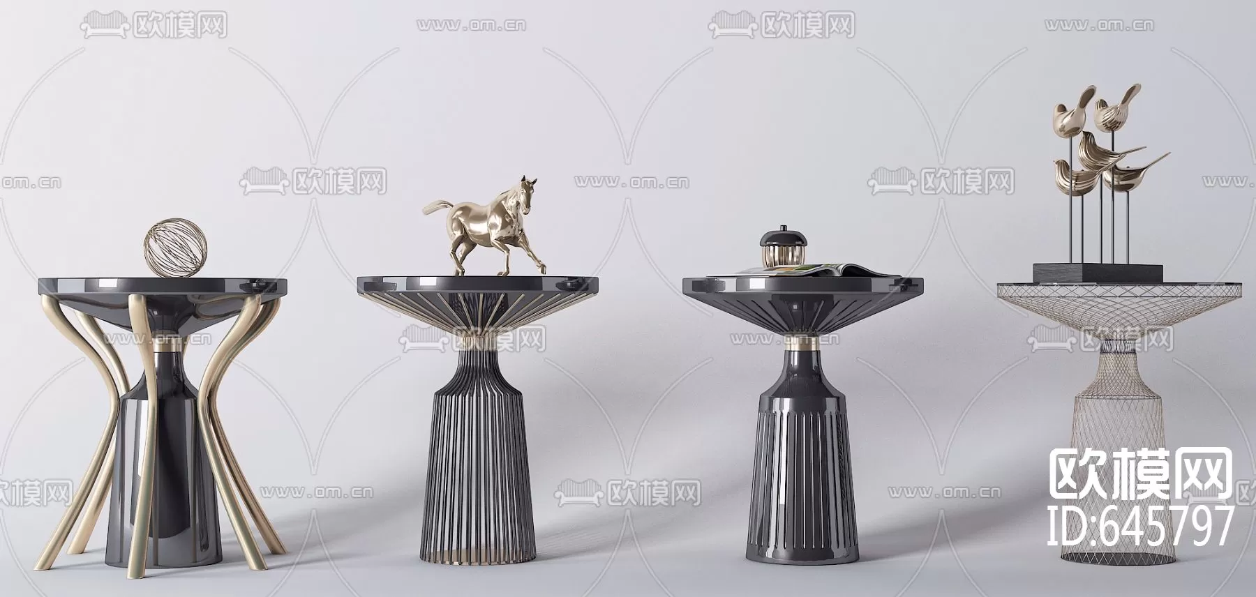 DECOR HELPER – LIVINGROOM – TEA TABLE 3D MODELS – 45