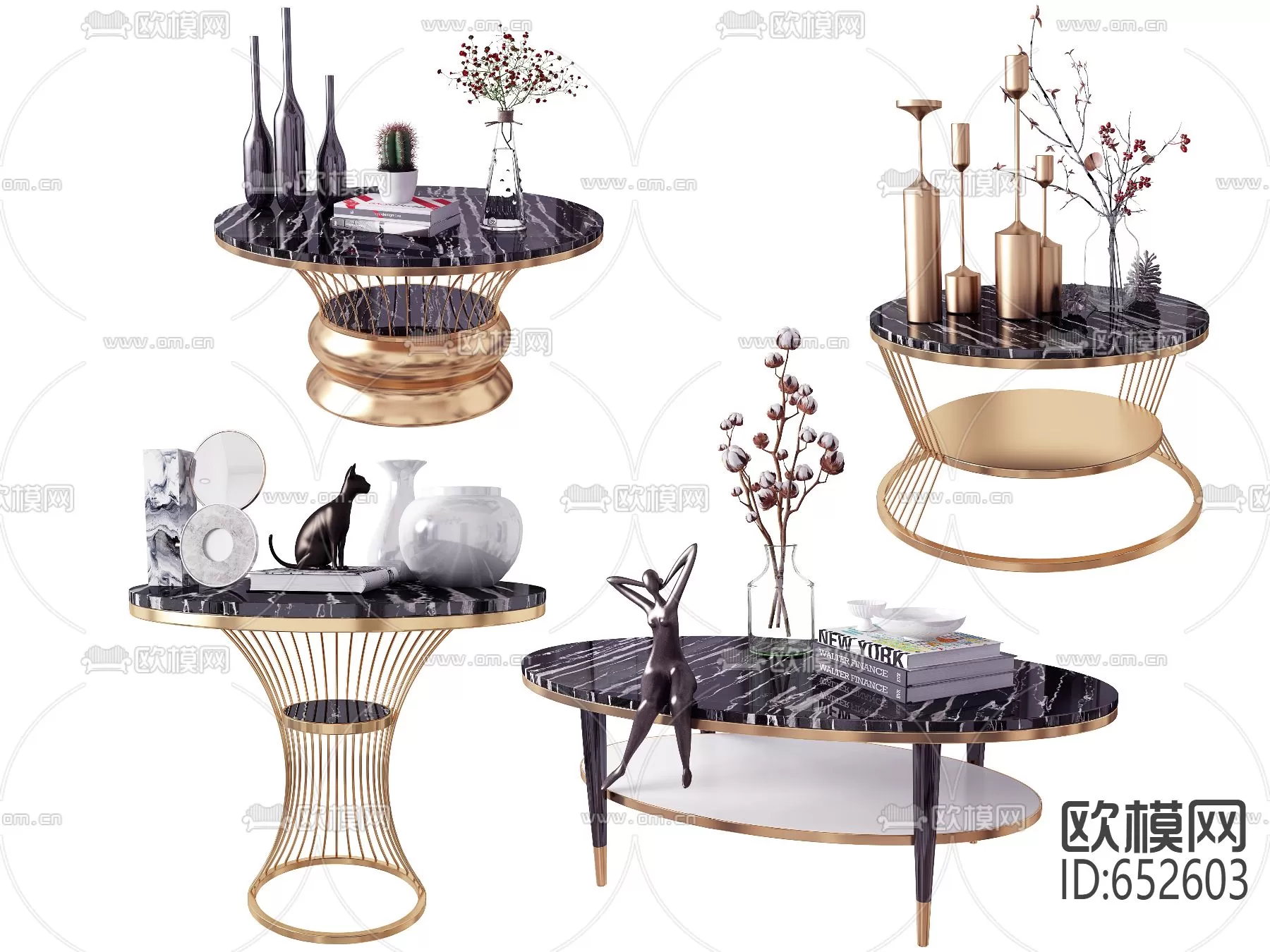 DECOR HELPER – LIVINGROOM – TEA TABLE 3D MODELS – 49