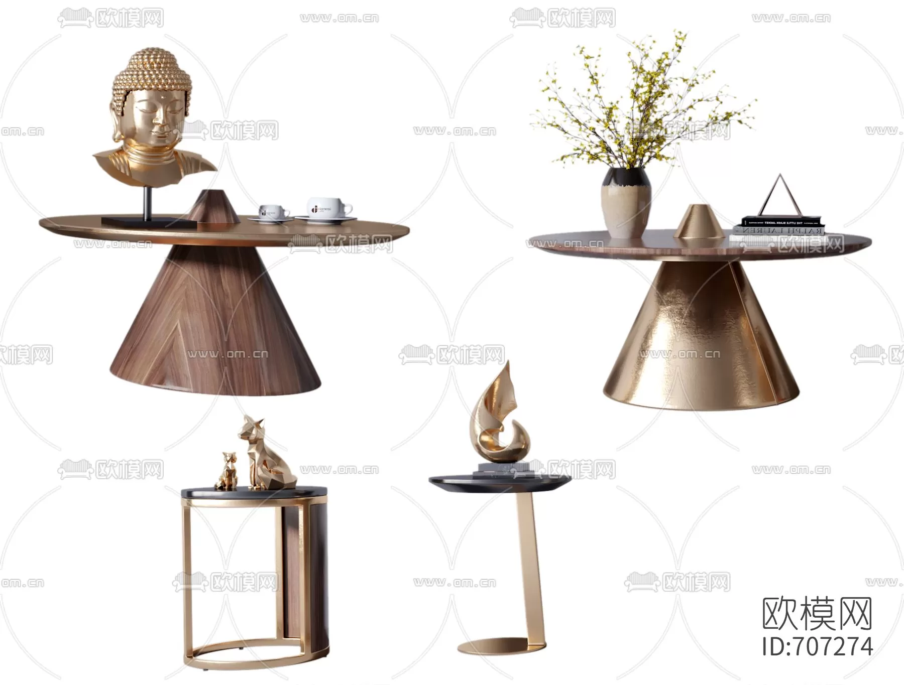 DECOR HELPER – LIVINGROOM – TEA TABLE 3D MODELS – 56