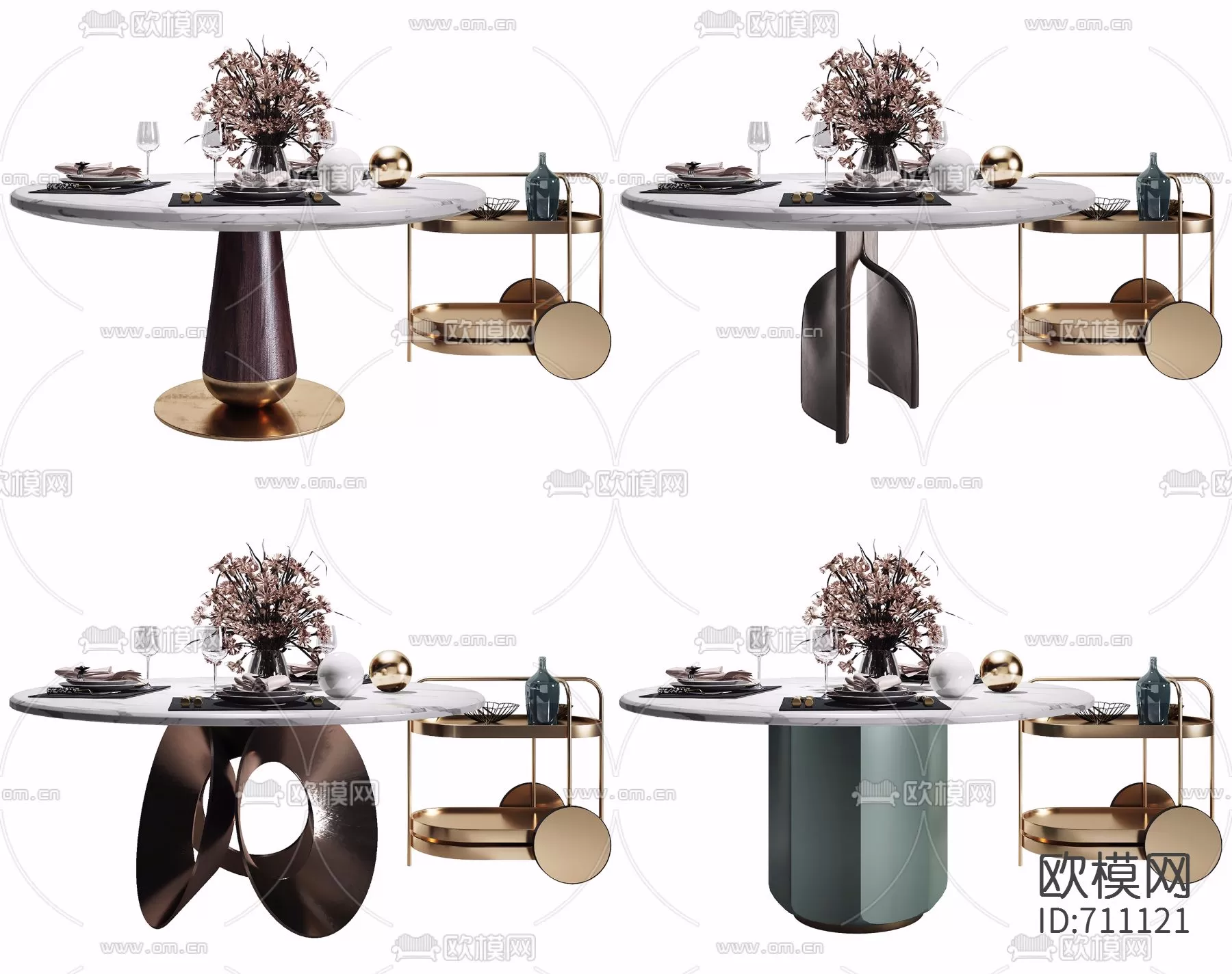 DECOR HELPER – LIVINGROOM – TEA TABLE 3D MODELS – 58
