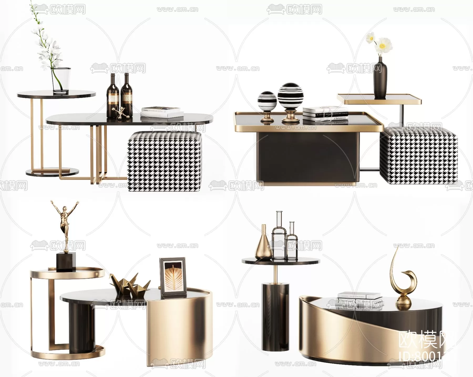 DECOR HELPER – LIVINGROOM – TEA TABLE 3D MODELS – 66