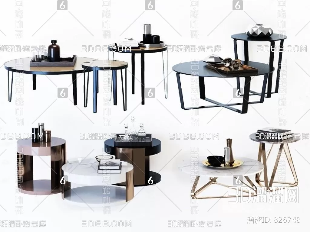 DECOR HELPER – LIVINGROOM – TEA TABLE 3D MODELS – 70
