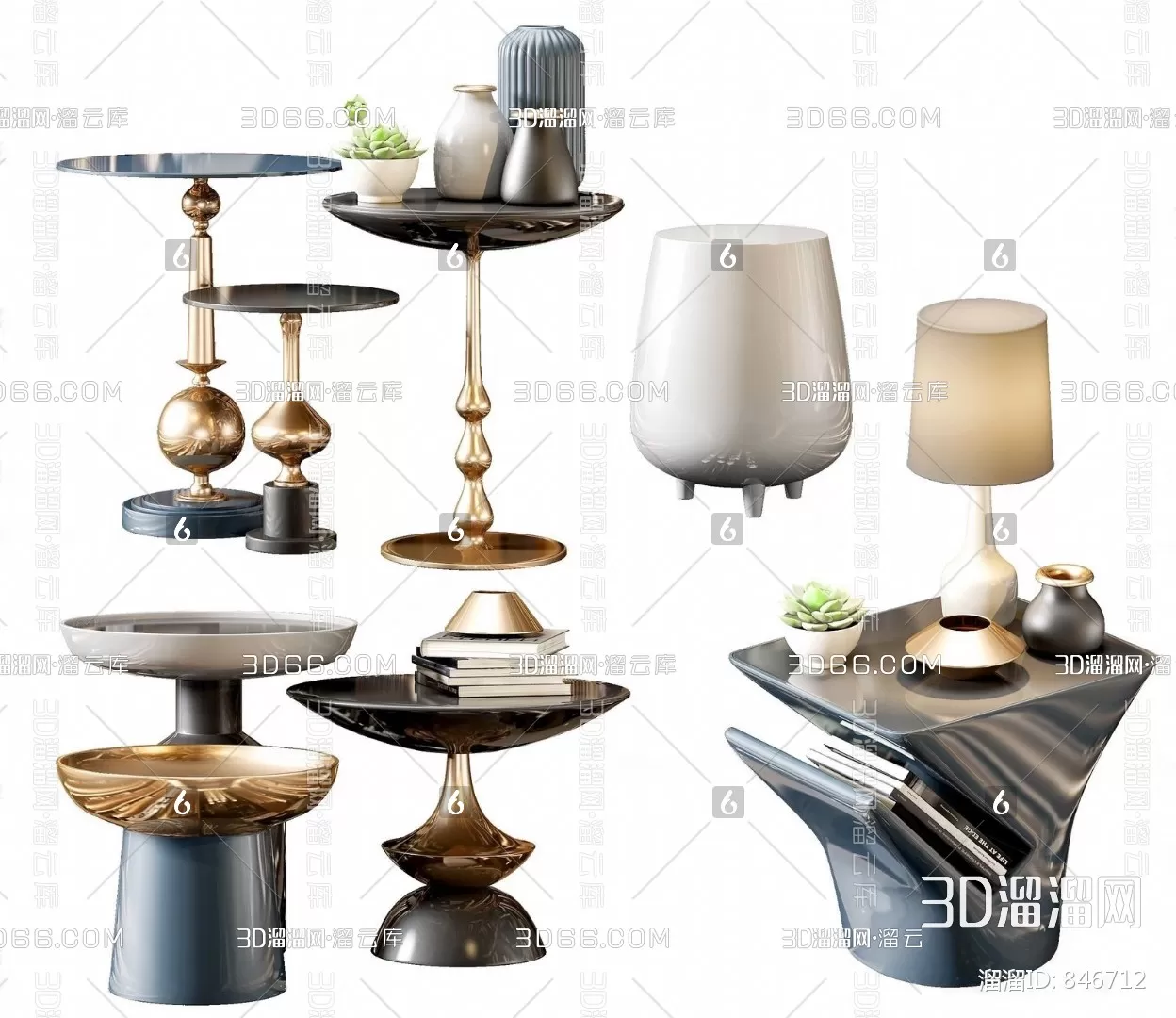 DECOR HELPER – LIVINGROOM – TEA TABLE 3D MODELS – 80