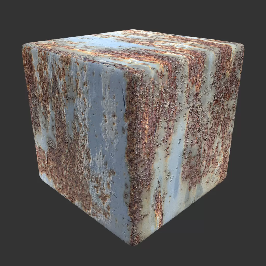 PBR TEXTURES – FULL OPTION – Rust Mixed On – 1011
