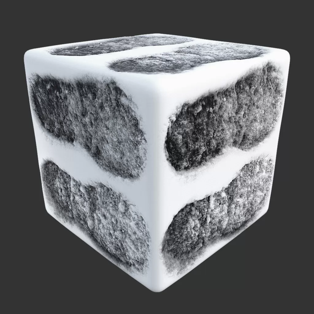 PBR TEXTURES – FULL OPTION – Snow Footprint Pair – 1103 PBR TEXTURES – FULL OPTION – Snow Footprint Pair – 1103