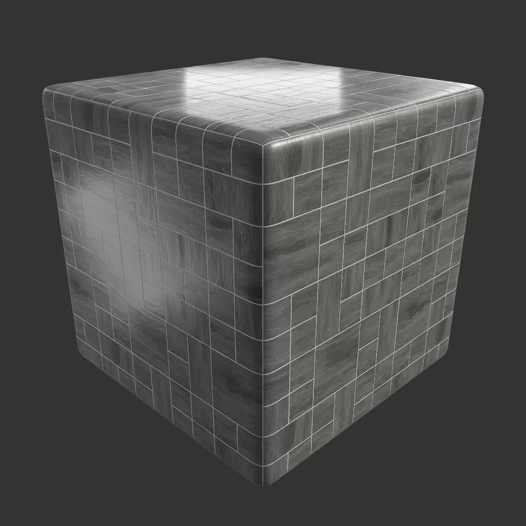 PBR TEXTURES – FULL OPTION – Tiles Laminate Black – 1195