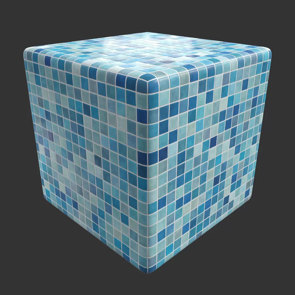 PBR TEXTURES – FULL OPTION – Tiles Square Pool – 1226