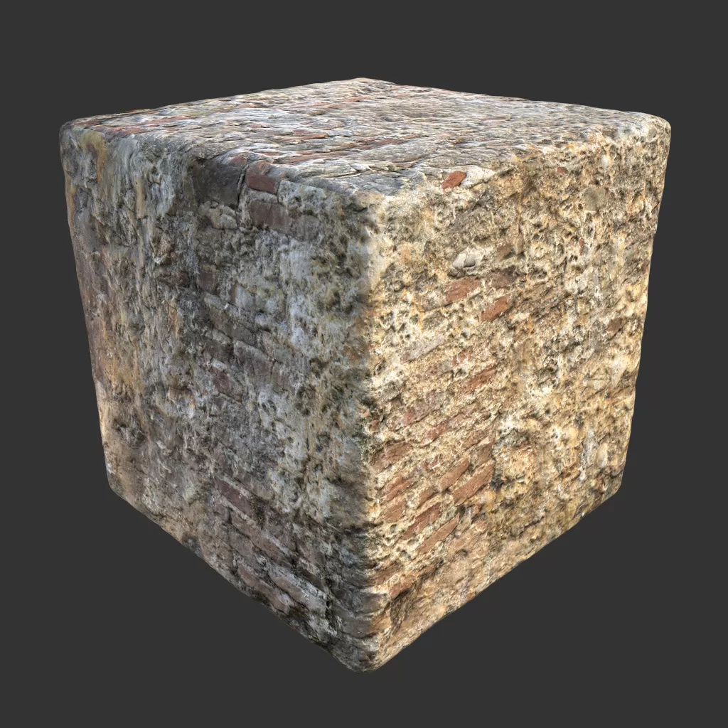 PBR TEXTURES – FULL OPTION – Wall Medieval  – 1235