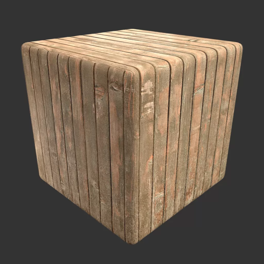 PBR TEXTURES – FULL OPTION – Wood Planks Worn – 1413