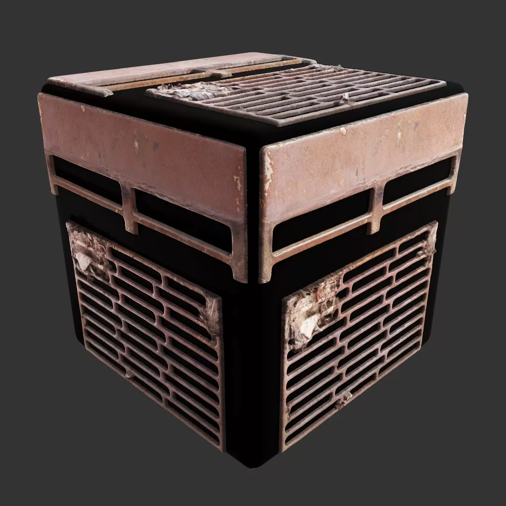 PBR TEXTURES – FULL OPTION – City Street Grate – 180 PBR TEXTURES – FULL OPTION – City Street Grate – 180