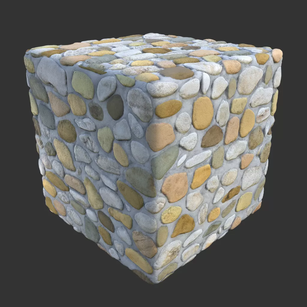 PBR TEXTURES – FULL OPTION – Cobblestone – 268 PBR TEXTURES – FULL OPTION – Cobblestone – 268