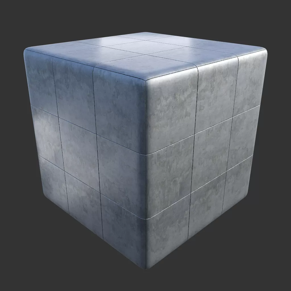 PBR TEXTURES - FULL OPTION - Metal Panel Square - 780 - 3DSKY Decor Helper