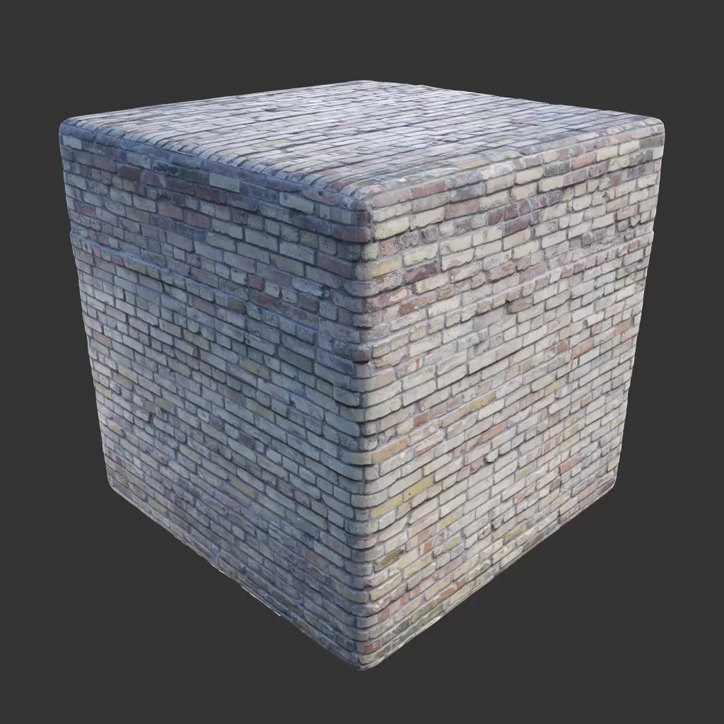 PBR TEXTURES – FULL OPTION – Bricks Industrial Mosaic – 082