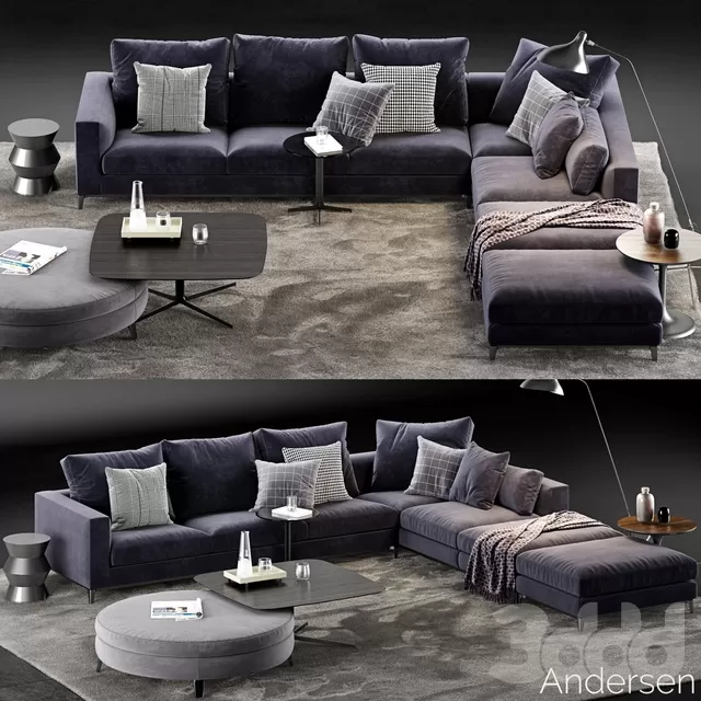 FURNITURE – SOFA 3D PRO MODELS – 036