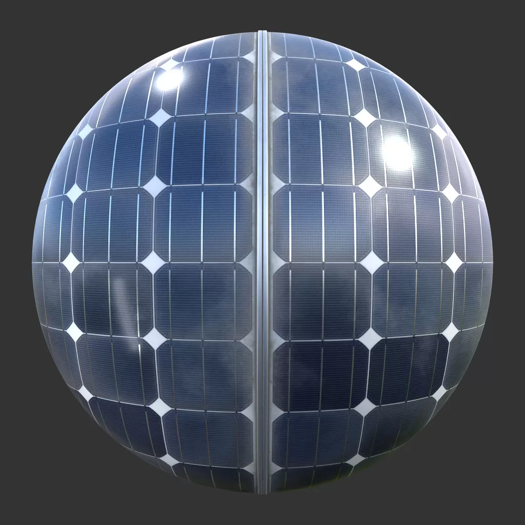 Solar Panels Monocrystalline Type B  Framed Dirty