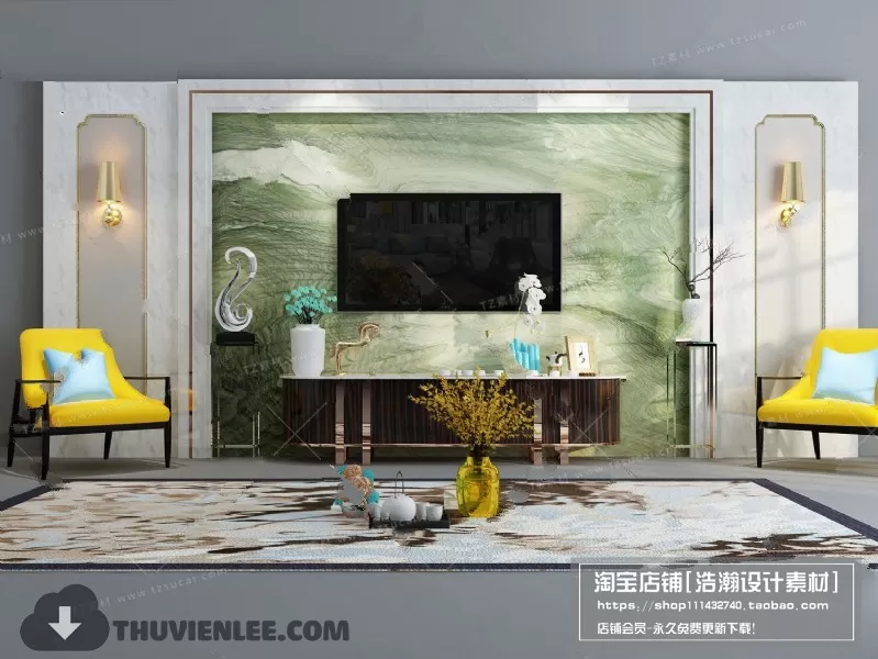 FURNITURE – TV SHELF 3D MODELS – 101