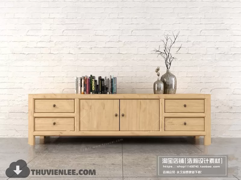 FURNITURE – TV SHELF 3D MODELS – 104