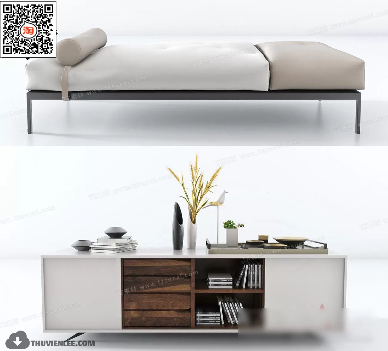 FURNITURE – TV SHELF 3D MODELS – 111