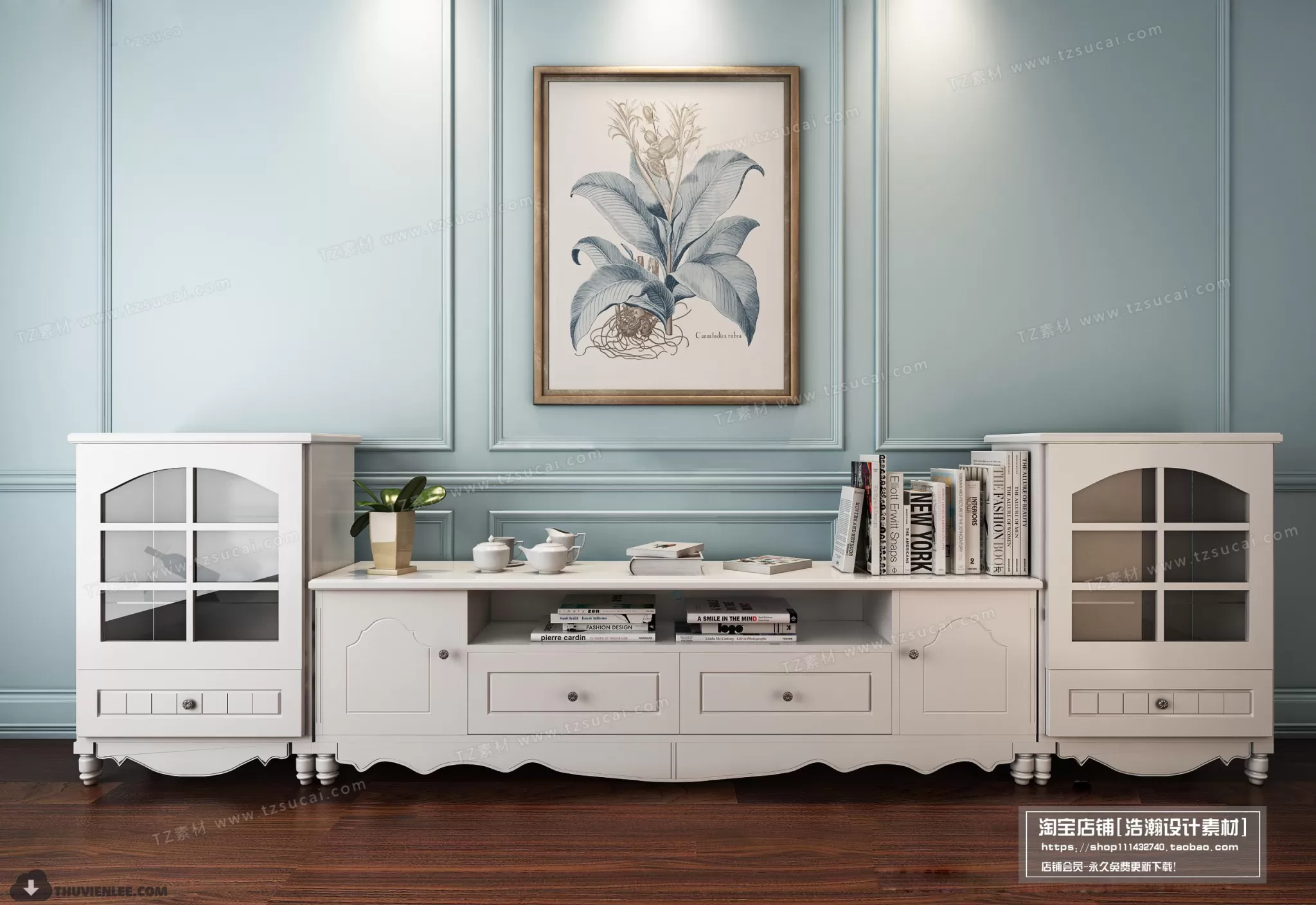 FURNITURE – TV SHELF 3D MODELS – 121