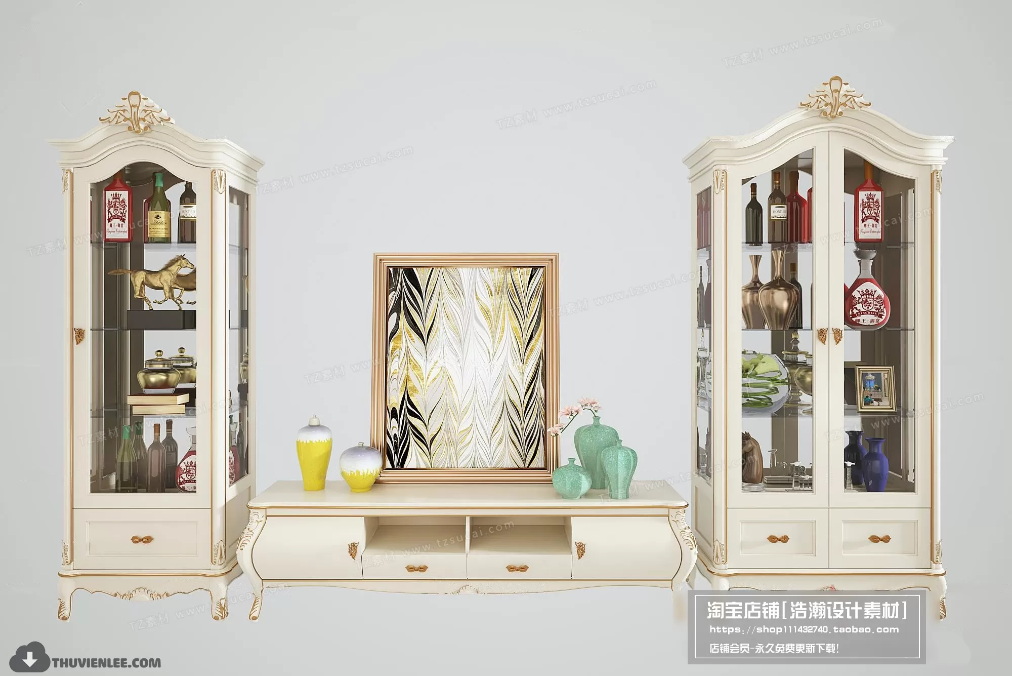 FURNITURE – TV SHELF 3D MODELS – 122