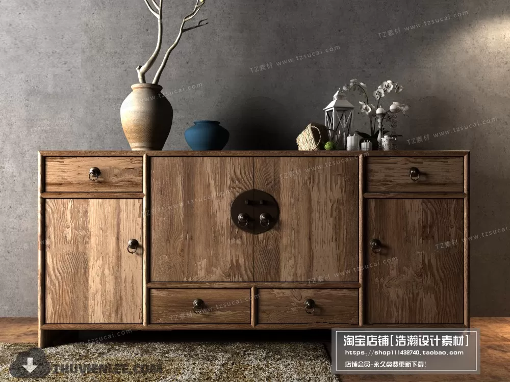 FURNITURE – TV SHELF 3D MODELS – 133