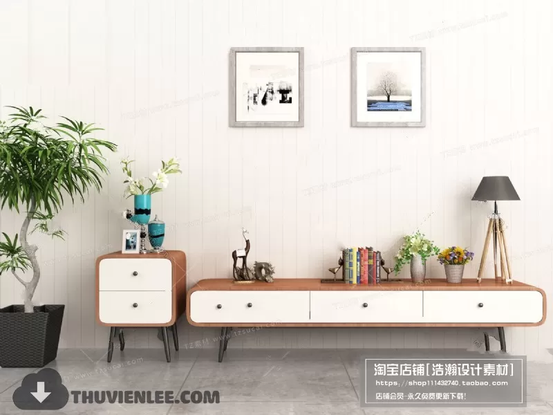 FURNITURE – TV SHELF 3D MODELS – 135