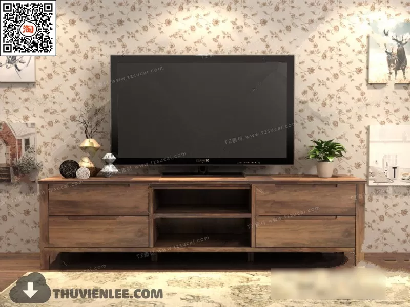 FURNITURE – TV SHELF 3D MODELS – 136