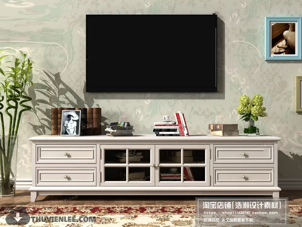 FURNITURE – TV SHELF 3D MODELS – 137