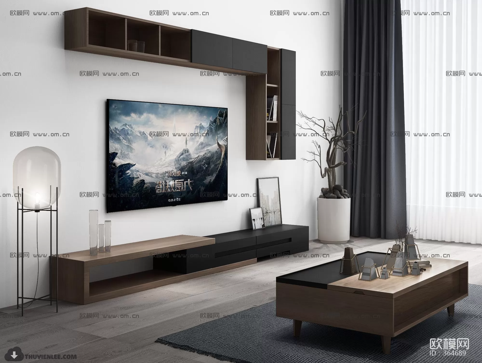 FURNITURE – TV SHELF 3D MODELS – 042 FURNITURE – TV SHELF 3D MODELS – 042