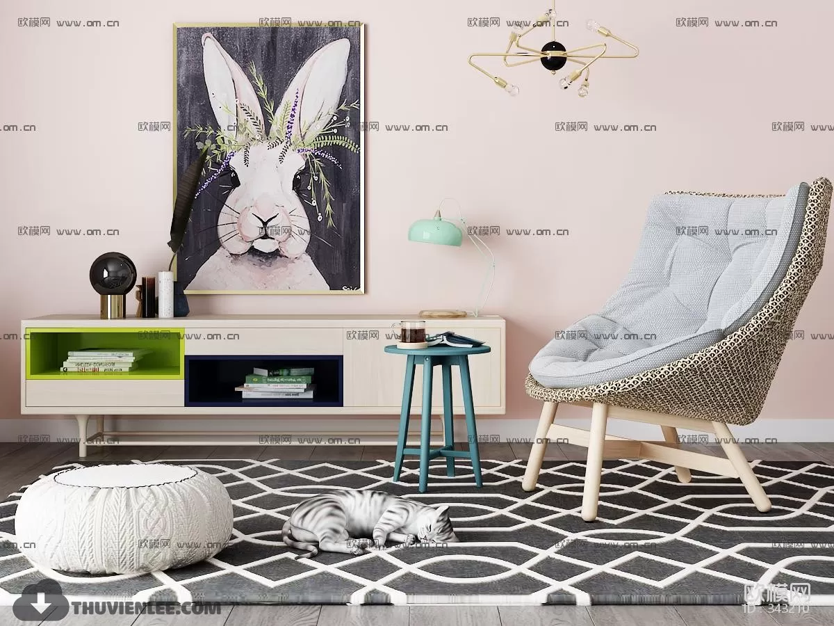 FURNITURE – TV SHELF 3D MODELS – 007 FURNITURE – TV SHELF 3D MODELS – 007